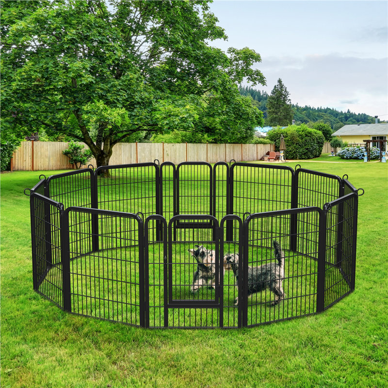 Yaheetech Metal Dog Pen Wayfair